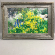 Load image into Gallery viewer, Rustic Framed Field of Flowers (15x21)
