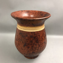 Load image into Gallery viewer, Brown Earthenware Rattan Wrap Decorative Vase (12.5x9.5x9.5)
