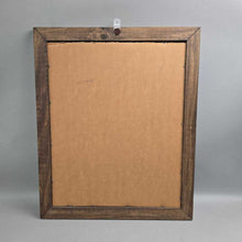 Load image into Gallery viewer, Framed Black Labrador Dog Print in Rustic, Wooden Frame (23x19) (As-Is)
