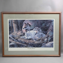 Load image into Gallery viewer, Signed Terry Doughty Wolves Print - Peaceful Retreat (26x34)
