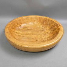 Load image into Gallery viewer, Large Hand-Turned Spalted Wood Bowl, Artist Marked (~3.5x14.5)
