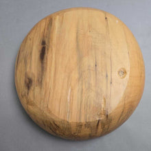 Load image into Gallery viewer, Large Hand-Turned Spalted Wood Bowl, Artist Marked (~3.5x14.5)
