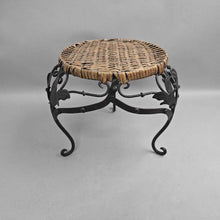 Load image into Gallery viewer, Rattan-Top Metal Riser / Plant Stand (9.5x9x9) (2 Available)
