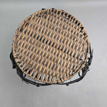Load image into Gallery viewer, Rattan-Top Metal Riser / Plant Stand (9.5x9x9) (2 Available)
