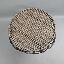 Load image into Gallery viewer, Rattan-Top Metal Riser / Plant Stand (13x12x12)
