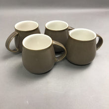 Load image into Gallery viewer, Brown Denby Mugs Truffle Set of 4 Pot Belly Slopped D Handle Ceramic England (3.5")
