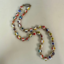 Load image into Gallery viewer, Vintage Italian Millefiori Art Glass Beaded Necklace (17")
