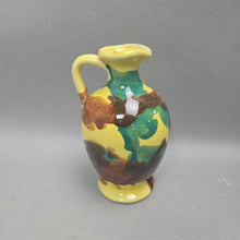 Load image into Gallery viewer, Small Yellow Dripware Pottery Jug / Pitcher (~6")
