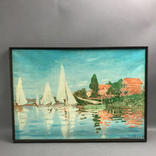 Load image into Gallery viewer, Claude Monet Framed Regattas at Argenteuil Canvas Print (19x27)
