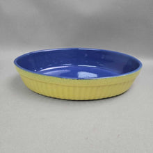 Load image into Gallery viewer, Blue &amp; Green Oval Casserole / Baking Dish (2.25x11)
