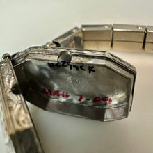 Load image into Gallery viewer, Vintage 18K White Gold Watch on Gold Filled Band, Running (21.8g)
