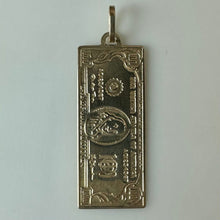 Load image into Gallery viewer, 14K Gold 100 Dollar Bill 1" Charm (0.7g)
