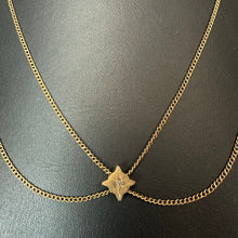 Load image into Gallery viewer, Antique 10K Gold Diamond 50" Watch Chain (9.9g)
