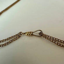 Load image into Gallery viewer, Antique 10K Gold Diamond 50" Watch Chain (9.9g)
