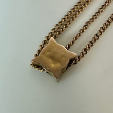 Load image into Gallery viewer, Antique 10K Gold Diamond 50" Watch Chain (9.9g)

