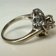 Load image into Gallery viewer, 14K White Gold Diamond Ring sz 5 (4.3g)
