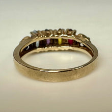 Load image into Gallery viewer, 10K Gold Ruby Topaz Citrine Amethyst Ring sz 6 (2.9g)
