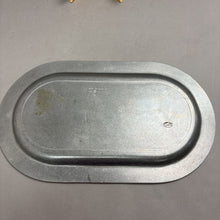 Load image into Gallery viewer, Vintage Oval Pewter Serving Tray (18.5x11)

