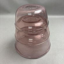 Load image into Gallery viewer, Set of 3 Pyrex Visions Cranberry Glass Nesting Bowls (1qt,1.5qt,2.5qt)
