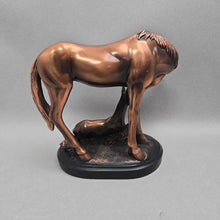 Load image into Gallery viewer, Mare and Foal Bronze Electroplated Horse Family Figurine (7x7)
