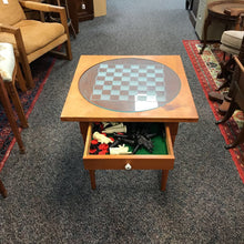Load image into Gallery viewer, Game Table with Glass Checkerboard (26x24x24)
