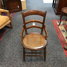 Load image into Gallery viewer, Walnut Cane Seat Chair (33x19x21)
