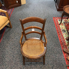 Load image into Gallery viewer, Walnut Cane Seat Chair (33x19x21)
