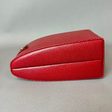 Load image into Gallery viewer, Red Faux Snake Fold Out Travel Jewelry Organizer (6.5x4x3")
