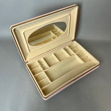 Load image into Gallery viewer, Vintage Pink Velvet Gold Trim Jewelry Box (2x10x6.5")
