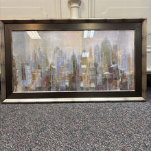Load image into Gallery viewer, MCM Framed City Scape Print (24x42)
