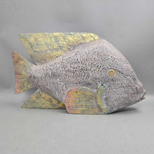 Load image into Gallery viewer, Vintage Wood Rainbow Fish Figurine (19")(As Is)
