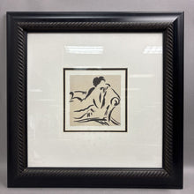 Load image into Gallery viewer, Black Framed Lounging Female Silhouette
