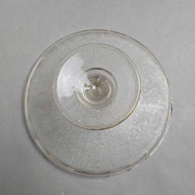 Load image into Gallery viewer, Vintage Jeanette Glass Harp Etched Gold Scalloped Rim Cakeplate (5x10)
