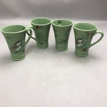 Load image into Gallery viewer, Set of 4 Pfaltzgraff Winterwood Chickadee Tall Coffee Latte Mug (5")
