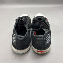 Load image into Gallery viewer, Levi's Men's Denim Canvas Sneakers Size 10.5 Low-Top Black Lace Up
