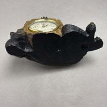 Load image into Gallery viewer, Cute Lounging Bear Leaning on Clock (10")
