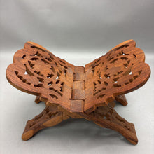 Load image into Gallery viewer, Handcrafted Wooden Folding Book/Bible Holder• Folk Art Decor (8x11)
