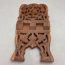 Load image into Gallery viewer, Handcrafted Wooden Folding Book/Bible Holder• Folk Art Decor (8x11)
