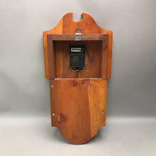 Load image into Gallery viewer, Wooden Battery-Operated Quartz Pendulum Wall Clock (19.5x10) (As-Is)
