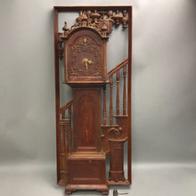 Load image into Gallery viewer, Vintage Burwood Products Company Grandfather Wall Clock w/Key (28")

