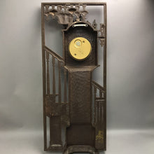 Load image into Gallery viewer, Vintage Burwood Products Company Grandfather Wall Clock w/Key (28")
