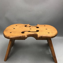 Load image into Gallery viewer, Vintage Wooden Violin Musical Note Footstool(9x16x10)(As Is)
