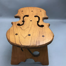 Load image into Gallery viewer, Vintage Wooden Violin Musical Note Footstool(9x16x10)(As Is)
