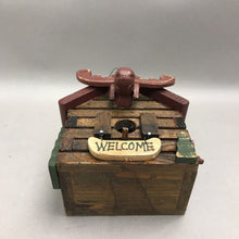 Load image into Gallery viewer, Rustic Moose Lodge Log Cabin Birdhouse (7x4.5x3.5)
