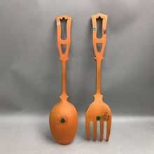 Load image into Gallery viewer, APCO Vintage Cast iron fork and spoon (20")
