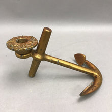 Load image into Gallery viewer, Brass Boat Anchor Cnadlestick (8")
