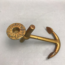 Load image into Gallery viewer, Brass Boat Anchor Cnadlestick (8")
