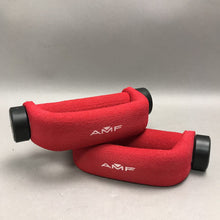 Load image into Gallery viewer, Vintage AMF Heavy Hands Aerobic Red Dumbbell 1 lb Weight Set of 2 (6")
