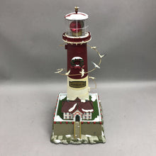 Load image into Gallery viewer, Christmas Lighthouse Motion/Light Decor (13")
