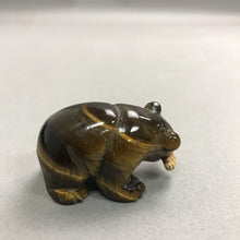 Load image into Gallery viewer, Natural Stone Hand Carved Bear Figurine (2")
